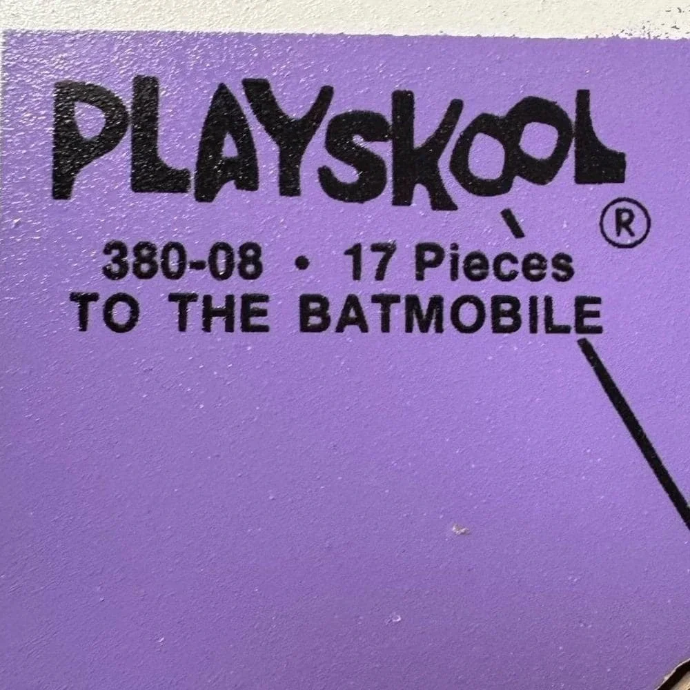 Playskool X DC Comics VTG Wooden Puzzle 1976 Batman Robin Batmobile 17 Pcs Toy